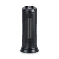 Alera Mini Tower Ceramic Heater, 7 3/8"w x 7 3/8"d x 17 3/8"h, Black ALEHECT17